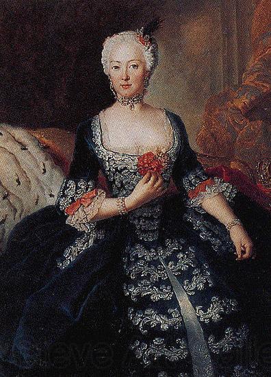 antoine pesne Portrait of Elisabeth Christine von Braunschweig-Bevern France oil painting art